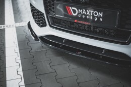 Cup Spoilerlippe Front Ansatz V.3 für Audi RS6 C7 schwarz Hochglanz