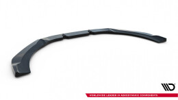 Cup Spoilerlippe Front Ansatz V.3 passend für Audi RS6 C7 / C7 Facelift schwarz Hochglanz