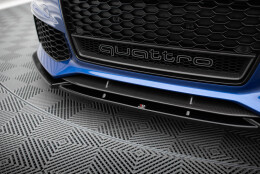 Cup Spoilerlippe Front Ansatz V.4 passend für Audi RS6 C7 / C7 Facelift schwarz Hochglanz