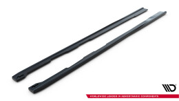 Seitenschweller Ansatz Cup Leisten V.2 passend für Audi RS6 C7 / C7 Facelift schwarz Hochglanz