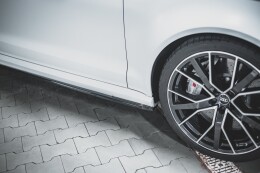 Seitenschweller Ansatz Cup Leisten V.2 für Audi RS6 C7 Carbon Look