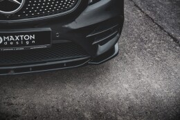 Cup Spoilerlippe Front Ansatz V.1 für Mercedes-Benz V-Klasse AMG-Line W447 Facelift schwarz Hochglanz