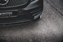 Cup Spoilerlippe Front Ansatz V.1 passend für Mercedes-Benz V-Klasse AMG-Line W447 Facelift schwarz Hochglanz