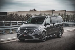 Cup Spoilerlippe Front Ansatz V.1 passend für Mercedes-Benz V-Klasse AMG-Line W447 Facelift schwarz Hochglanz