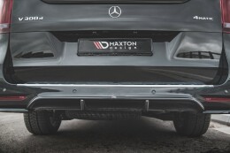 Heck Ansatz Diffusor für Mercedes-Benz V-Klasse AMG-Line W447 Facelift schwarz Hochglanz