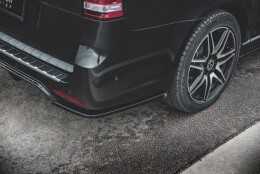 Heck Ansatz Flaps Diffusor V.2 passend für Mercedes-Benz V-Klasse AMG-Line W447 Facelift schwarz Hochglanz