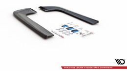 Heck Ansatz Flaps Diffusor V.2 passend für Mercedes-Benz V-Klasse AMG-Line W447 Facelift schwarz Hochglanz