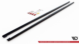 Seitenschweller Ansatz Cup Leisten passend für Mercedes-Benz V-Klasse Lang AMG-Line W447 schwarz Hochglanz