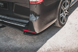 Heck Ansatz Flaps Diffusor V.1 passend für Mercedes-Benz V-Klasse AMG-Line W447 Facelift schwarz Hochglanz