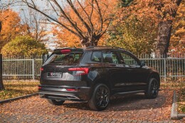 Heck Spoiler Aufsatz Abrisskante passend für Skoda Karoq Sportline schwarz Hochglanz