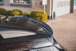 Heck Spoiler Aufsatz Abrisskante passend für Skoda Karoq Sportline schwarz Hochglanz