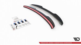 Heck Spoiler Aufsatz Abrisskante passend für Skoda Karoq Sportline schwarz Hochglanz