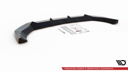 Cup Spoilerlippe Front Ansatz passend für Skoda Karoq Sportline schwarz Hochglanz