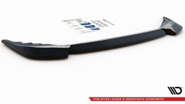 Mittlerer Cup Diffusor Heck Ansatz passend für Skoda Karoq Sportline schwarz Hochglanz