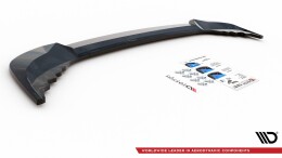 Street+ Mittlerer Diffusor Heck Ansatz passend für Skoda Karoq Sportline schwarz Hochglanz