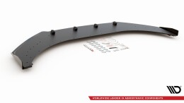 Street Pro Cup Spoilerlippe Front Ansatz passend für VW Arteon R-Line SCHWARZ+ HOCHGLANZ FLAPS