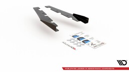 Front Stoßstange Flaps passend für VW Arteon R-Line Limousine / Shooting Brake Mk1 schwarz Hochglanz