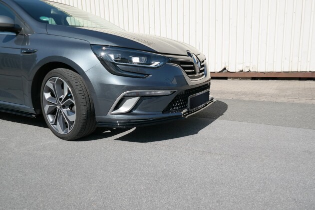 Street+ Spoilerlippe Front Ansatz passend für Renault Megane Mk.4 GT-Line schwarz Hochglanz