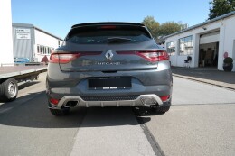 Heck Ansatz Flaps Diffusor für Renault Megane Mk.4 GT-Line schwarz Hochglanz