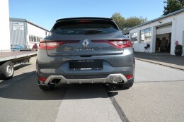 Heck Ansatz Flaps Diffusor passend für Renault Megane Mk.4 GT-Line schwarz Hochglanz