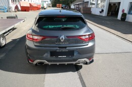 Heck Ansatz Flaps Diffusor passend für Renault Megane Mk.4 GT-Line schwarz Hochglanz