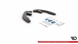 Heck Ansatz Flaps Diffusor passend für Renault Megane Mk.4 GT-Line schwarz Hochglanz