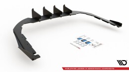 Street Pro Heck Ansatz Diffusor + Flaps für VW Arteon R-Line schwarz Hochglanz