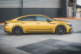 Street Pro Seitenschweller Ansatz Cup Leisten passend für VW Arteon R-Line SCHWARZ