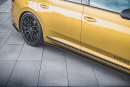 Street Pro Seitenschweller Ansatz Cup Leisten passend für VW Arteon R-Line SCHWARZ
