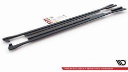Street Pro Seitenschweller Ansatz Cup Leisten passend für VW Arteon R-Line SCHWARZ