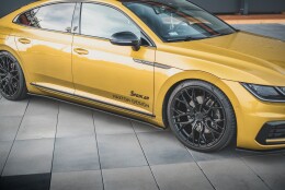 Street Pro Seitenschweller Leisten passend für VW Arteon R-Line rot