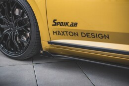 Street Pro Seitenschweller Ansatz Cup Leisten passend für VW Arteon R-Line SCHWARZ+ HOCHGLANZ FLAPS
