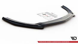 Cup Spoilerlippe Front Ansatz V.1 für Mercedes-AMG CLA 35 Aero C118 schwarz Hochglanz