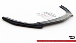 Cup Spoilerlippe Front Ansatz V.1 passend für Mercedes-AMG CLA 35 Aero C118 schwarz Hochglanz