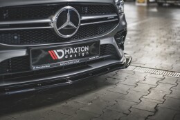 Cup Spoilerlippe Front Ansatz V.2 passend für Mercedes-AMG CLA 35 Aero C118 schwarz Hochglanz