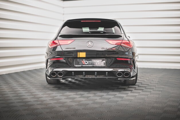 Heck Ansatz Diffusor passend für Mercedes-AMG CLA 35 Aero / 45 Aero C118 schwarz Hochglanz