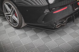 Heck Ansatz Flaps Diffusor für Mercedes-AMG CLA 35 Aero / 45 Aero C118 schwarz Hochglanz