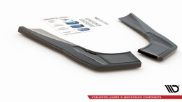 Heck Ansatz Flaps Diffusor passend für Mercedes-AMG CLA 35 Aero / 45 Aero C118 schwarz Hochglanz