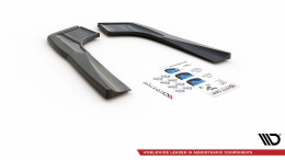 Heck Ansatz Flaps Diffusor passend für Mercedes-AMG CLA 35 Aero / 45 Aero C118 schwarz Hochglanz