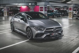 Seitenschweller Ansatz Cup Leisten passend für Mercedes-AMG CLA 35 / 45 C118 schwarz Hochglanz