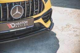 Cup Spoilerlippe Front Ansatz V.1 für Mercedes-AMG A 45 S Aero Paket W177 schwarz Hochglanz