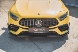 Cup Spoilerlippe Front Ansatz V.1 für Mercedes-AMG A 45 S Aero Paket W177 schwarz Hochglanz