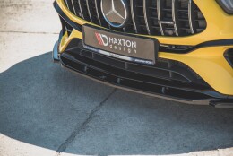 Cup Spoilerlippe Front Ansatz V.2 für Mercedes-AMG A 45 S Aero Pack W177 schwarz Hochglanz