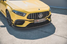 Cup Spoilerlippe Front Ansatz V.2 für Mercedes-AMG A 45 S Aero Pack W177 schwarz Hochglanz
