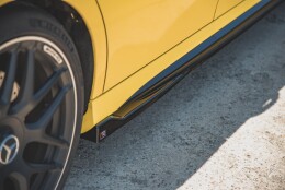 Seitenschweller Ansatz Cup Leisten passend für Mercedes-AMG A 45 S W177 Carbon Look