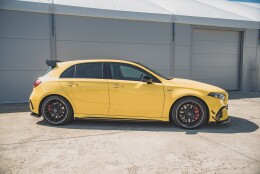 Seitenschweller Ansatz Cup Leisten passend für Mercedes-AMG A 45 S W177 Carbon Look