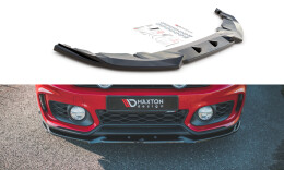 Cup Spoilerlippe Front Ansatz V.1 passend für Mini Countryman Mk2 F60 JCW schwarz Hochglanz