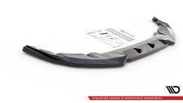 Street+ Spoilerlippe Front Ansatz V.1 passend für Mini Countryman Mk2 F60 JCW schwarz Hochglanz