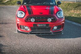 Cup Spoilerlippe Front Ansatz V.2 passend für Mini Countryman Mk2 F60 JCW schwarz Hochglanz