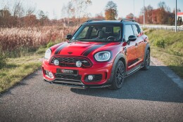 Cup Spoilerlippe Front Ansatz V.2 passend für Mini Countryman Mk2 F60 JCW schwarz Hochglanz